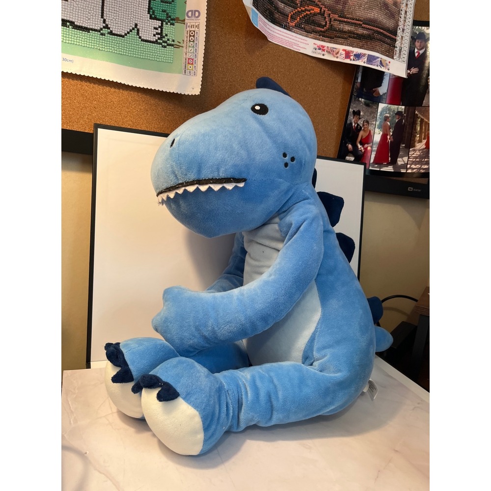 Your Zone Blue Dinosaur Plush Stuffed Animal Soft Toy 2022 Walmart 8485797768